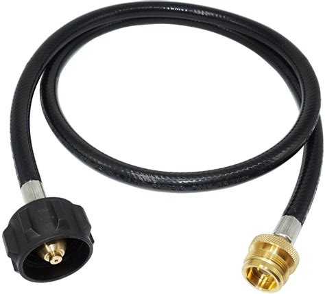 1lb to 20lb propane adapter - This item STYDDI 1lb to 20lb Propane Adapter Hose with Gauge, 4-Foot Propane Hose Converter Kit 1 lb to 20 lb for Weber Q Grill, Mr. Heat Propane Heat, Blackstone 17" - 22" Griddle and More Portable Appliances